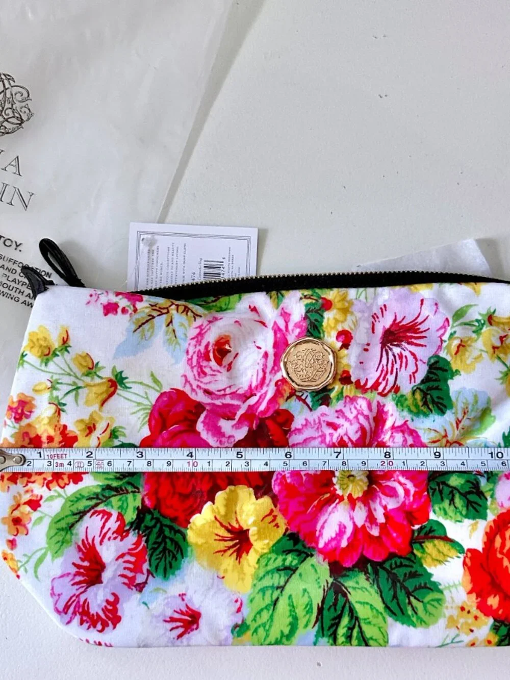 Anna Griffin Annalise Large Floral Cosmetic Bag NEW WITH TAGS